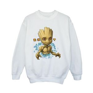 Guardians Of The Galaxy Boys Groot Flowers Sweatshirt / White